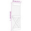 Porte coulissante avec quincaillerie Vidaxl-112703607-112703609