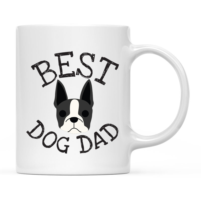 Tasse à café Best Dog Dad, Boston-terrier