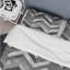 Ensemble de housse de couette à chevrons gris II-109173900