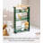 Tower Yamazaki Home Rolling Slim Storage Three Tier Utility Cart With Handle, Steel, Handle, Wheels-105474261