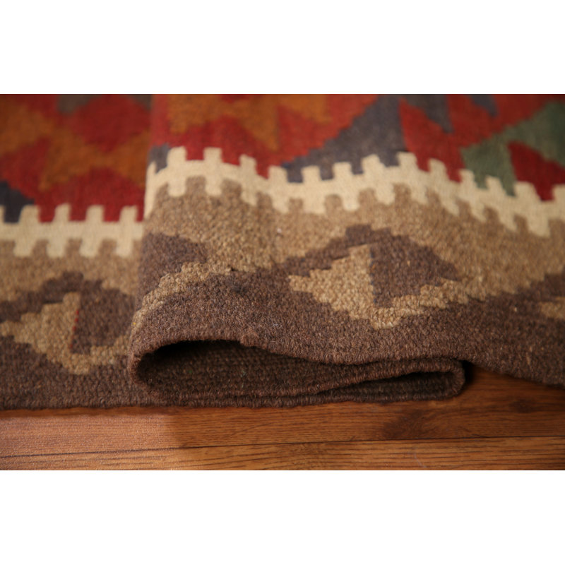 Reversible Wool Kilim Oriental Area Rug 3x5