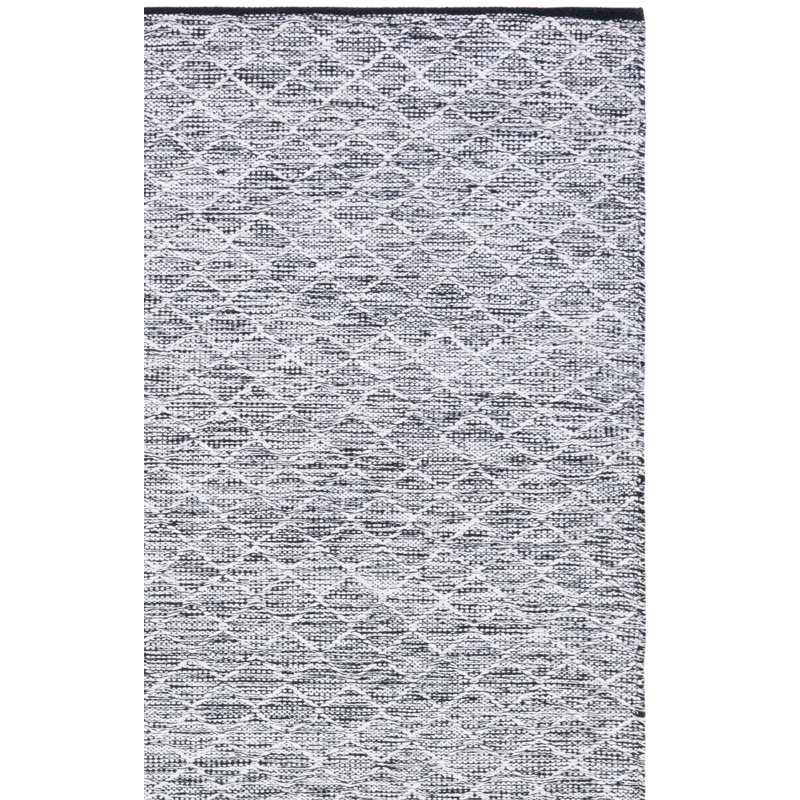 Plarent Flatweave Cotton Geometric Rug, Square 6'