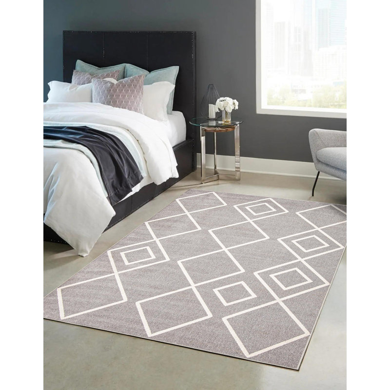 Geometric Indoor Rug, Rectangle 3' x 5'