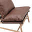 Fauteuil d'appoint en similicuir Aldora