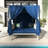 57.5" Outdoor Patio Daybed With Curtains-405734862