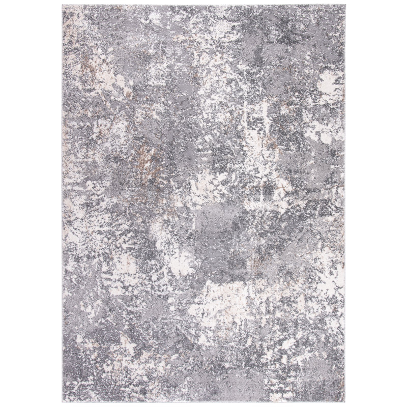 Tapis gris clair / gris Maurin, Rectangulaire 3 pi x 5 pi