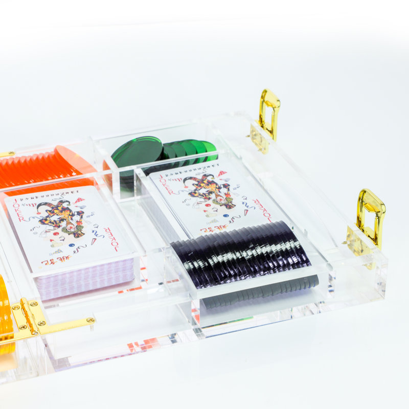 Acrylic Poker Game Set