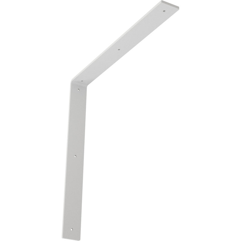 Support en acier Hamilton, l 2 po x P 18 po x H 18 po, apprêt blanc, H 18 po x l 2 po x P 18 po, White Primer (Paintable)