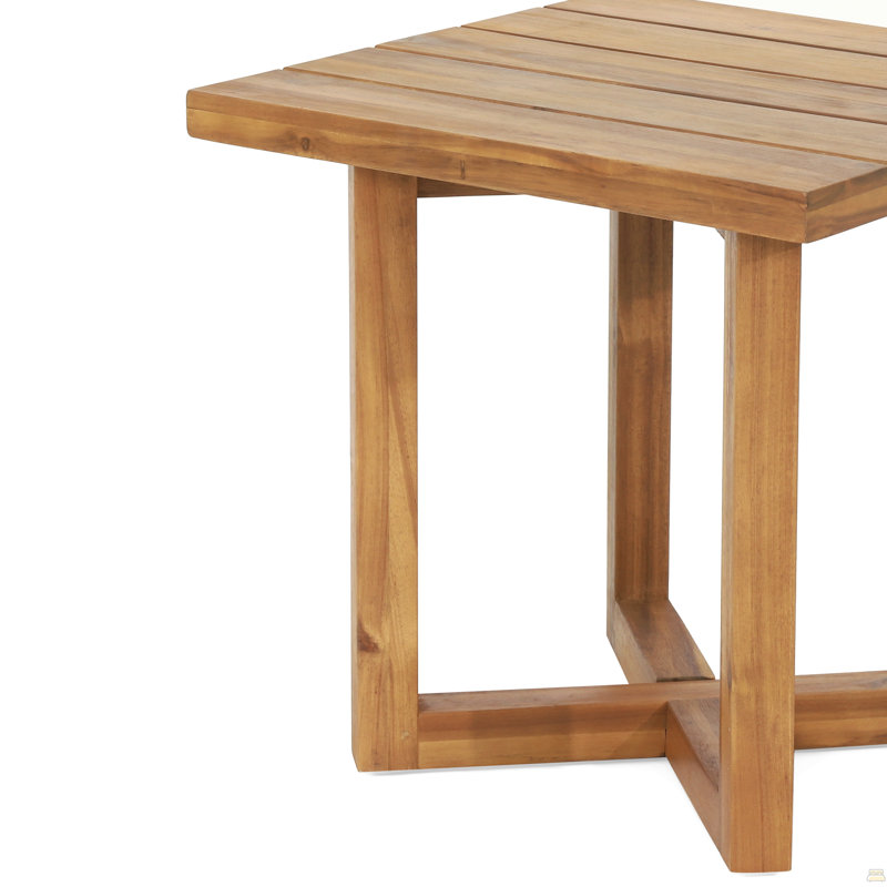 Table d'appoint carrée, Teck