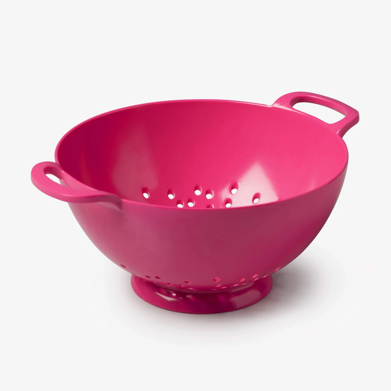 Premium Melamine Colander, Neon Pink, 11cm H x  20cm W