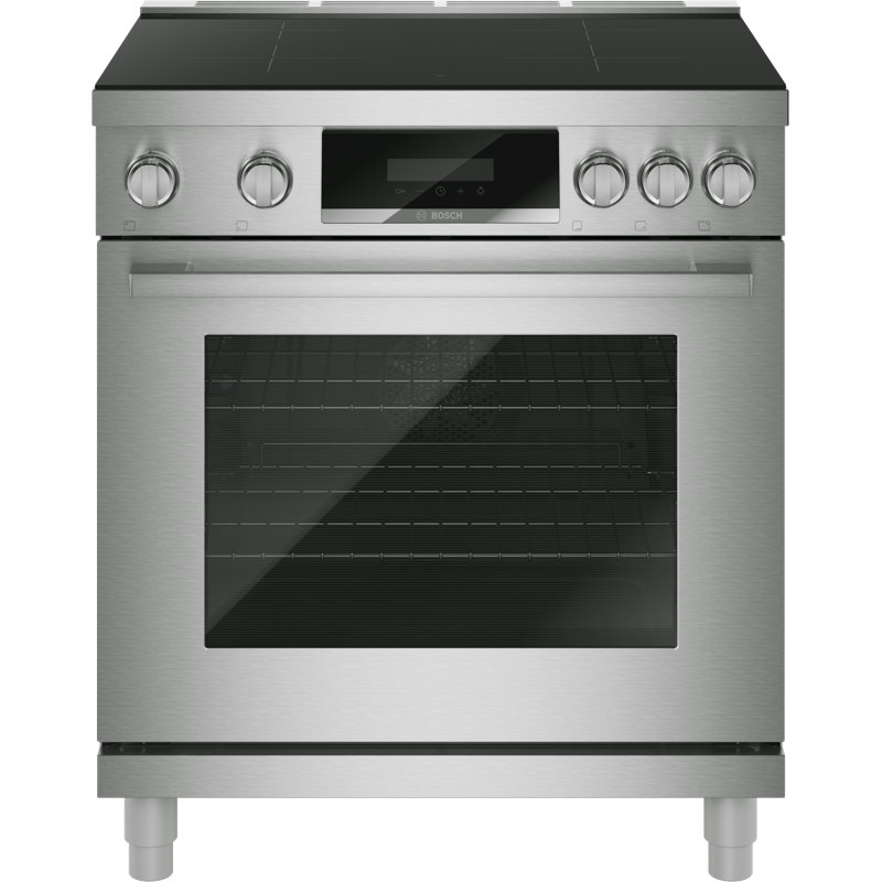 Série 800, cuisinière à induction 30 po de style industriel, acier inoxydable