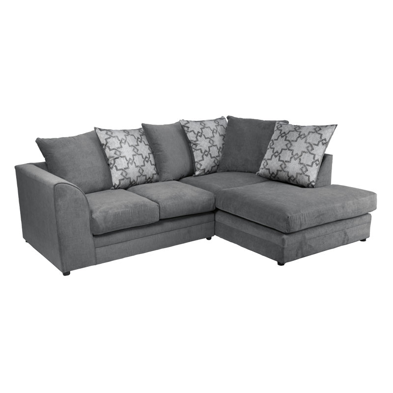 Arabella 2 - Piece Living Room Set, Pewter/Grey, Right Hand