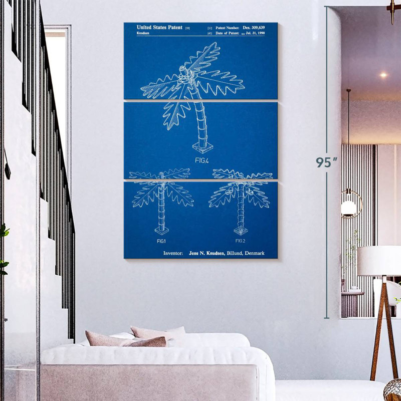 Affiche «Blueprint Lego Tree Laelle», H 74 po x l 48 po