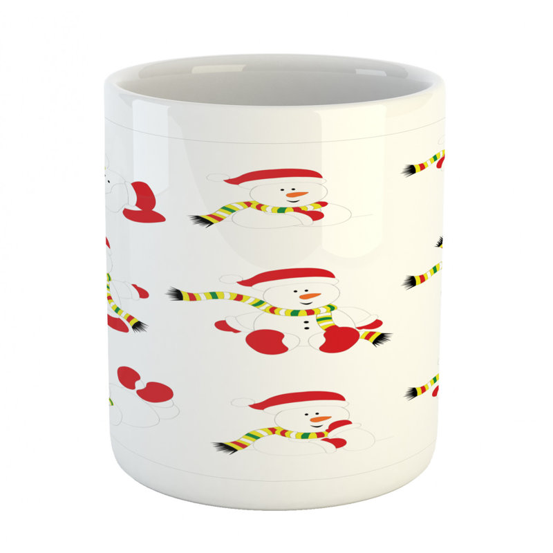 Grande tasse à café bonhomme de neige