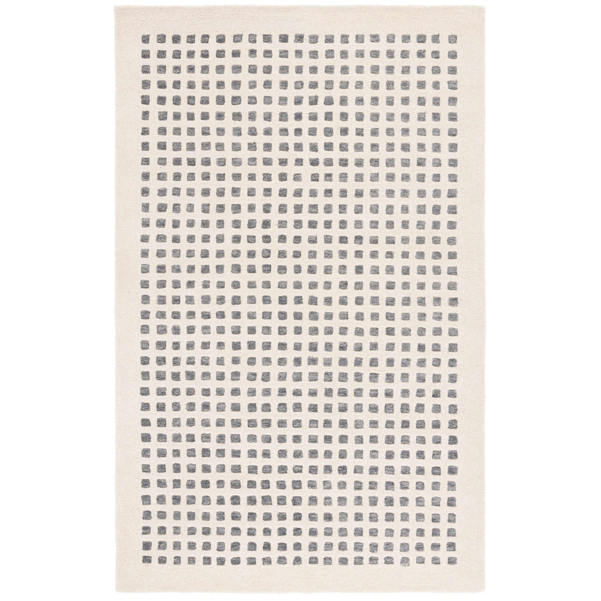 705 Hand Tufted 85% Wool; 15% Cotton Geometric Rug, Rectangle 8' x 10'