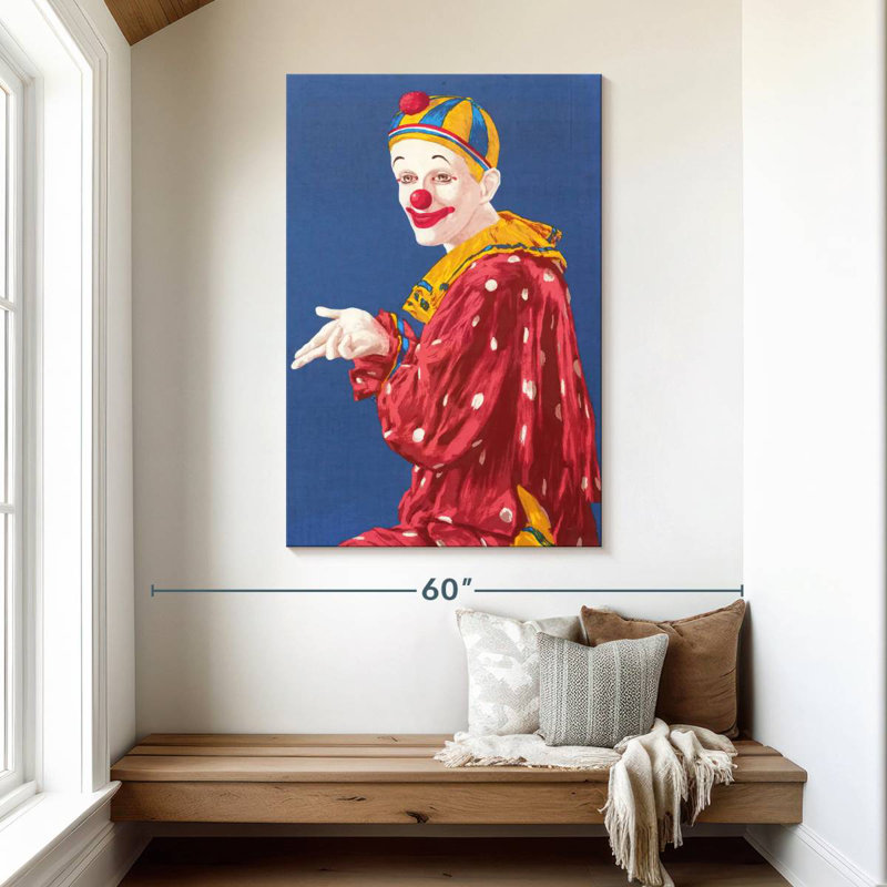 Leisha Clown, 48" H x 32" W