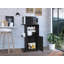 Chariot de cuisine polyvalent avec armoire dissimulée et roulettes lisses pour un rangement efficace-822012938