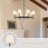 8-light Dimmable White Classic / Traditional Chandelier Farmhouse Chandelier Transitional Chandelier For Living Room