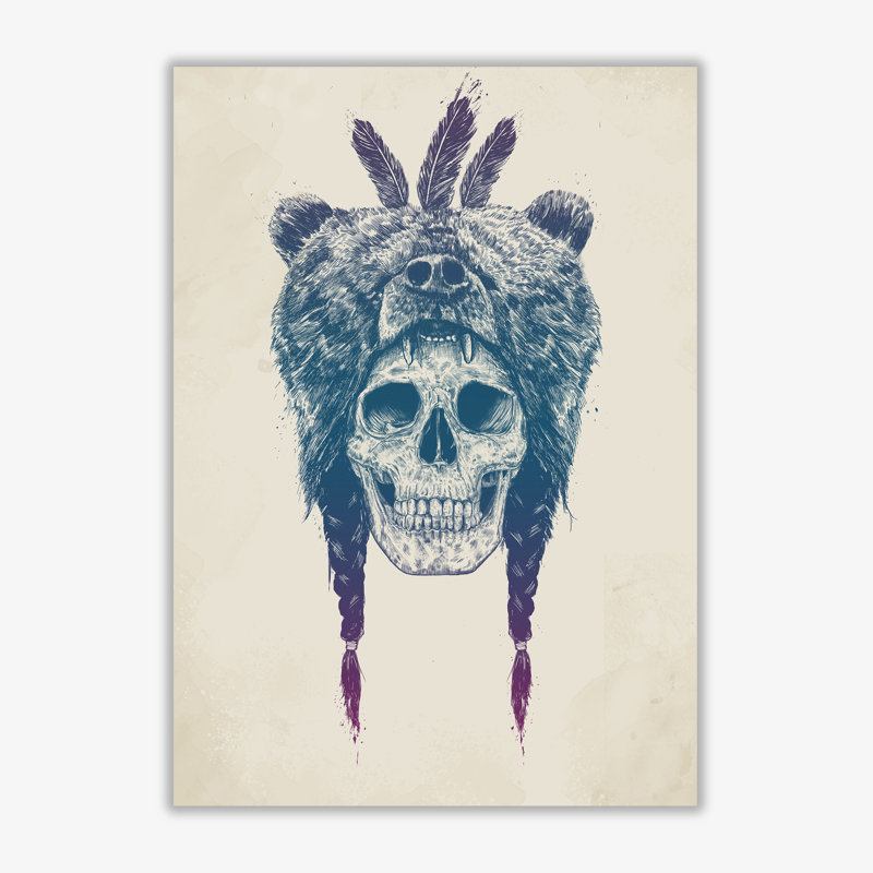 Dead Shaman by Mercedes Lopes Charro - Print, 29.7 cm H x 21 cm W x 1 cm D, No Frame