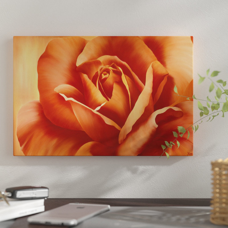 " Full In Bloom I " by Yvonne Poelstra-Holzhaus, 8" H x 12" W x 0.75" D, Wrapped Canvas, No Mat