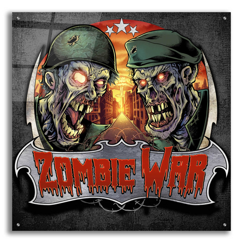 " Zombie War Soldiers " by Flyland Designs, H 36 po x l 36 po x P 0,2 po