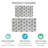 Devki Geometric Non-Skid Kitchen Mat-977769958