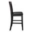 2 chaises de hauteur comptoir, placage de cerisier foncé, revêtement en mélange, sièges de meuble de 10,5 po, similicuir profondeur de 20,14 po, capacité de poids de 250 lb-1813626829