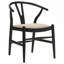 Ensemble de 2 chaises d'appoint en bois à mouvement facile pour les salles à manger-1405402933
