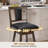 Desouza Transitional Faux Leather 26"H Swivel Counter Stool With Solid Wood Legs-132137921