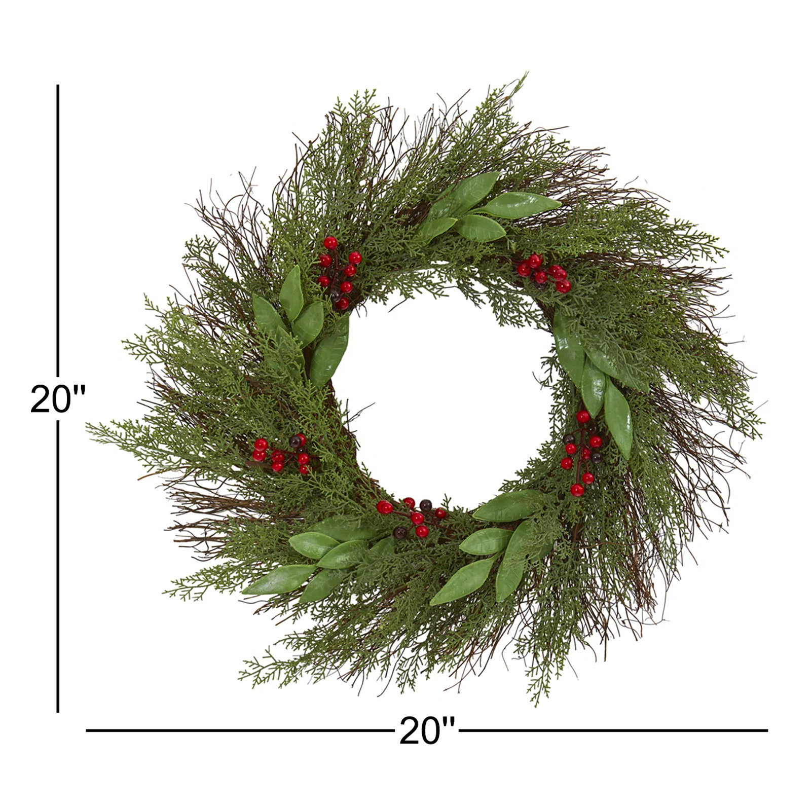 20'' Twig Wreath