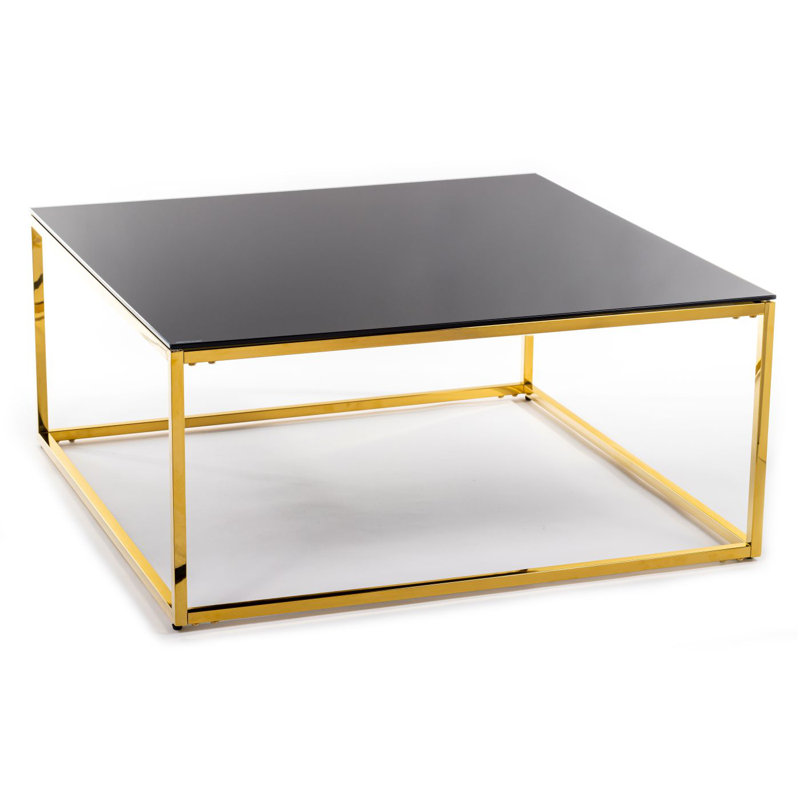 Nabors Floor Shelf Coffee Table, Black