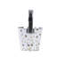 Bee Print Round Zinc Flower Pot with Hook