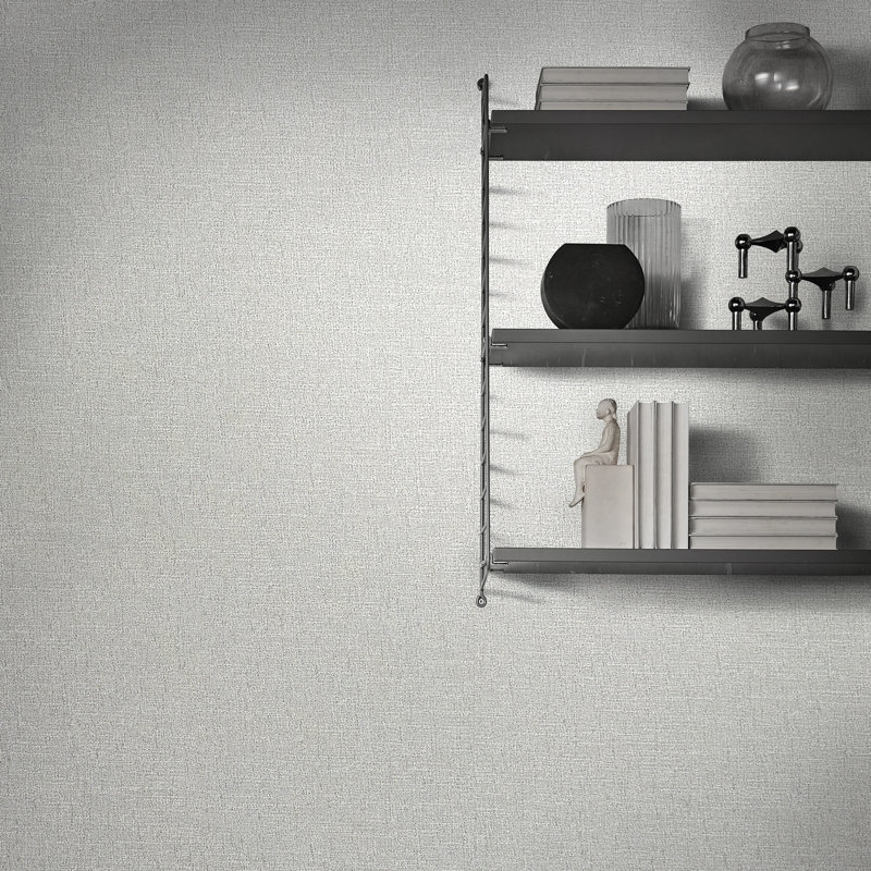 Eclectic 33cm x 70cm Wallpaper Roll, Pale Grey