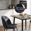Fabric Upholstered Metal Side Chair-1976539990