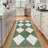 Machine Washable Rugs Distressed Trellis Rug for Living Room Non Slip Stain Resistant Carpet Modern Checkered Farmhouse Floor Cover-1309392286