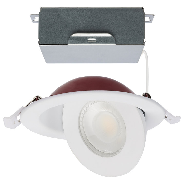 4" Selectable Color Temperature Dimmable IC Rated LED Canless Recessed Lighting Kit