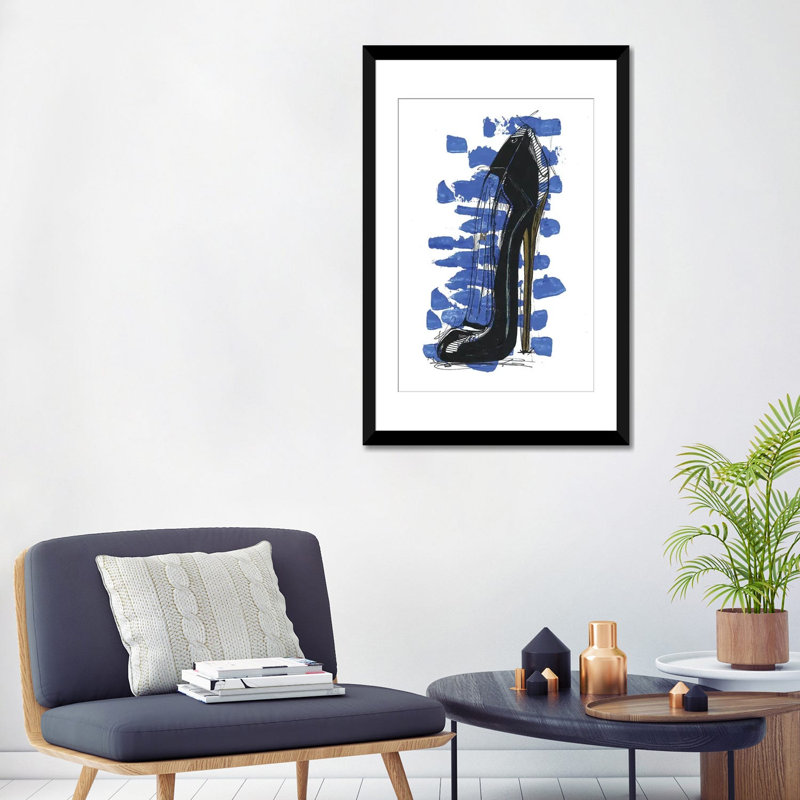 « good fille », reproduction sur toile, H 24 po x l 16 po x P 1 po, Papier d'art encadré noir, Blanc