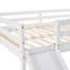Lit mezzanine blanc avec glissade - Fabriqué pour durer