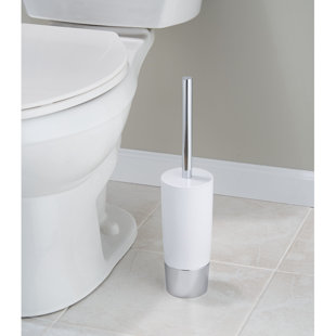 Clorox Hideaway Toilet Plunger with Caddy, White, 19.5in 