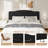 Upholstered Linen Headboard with Adjustable Height-1015513043-1015513047