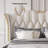 Upholstered Bed Frame With Tufted Wingback Headboard-107788506