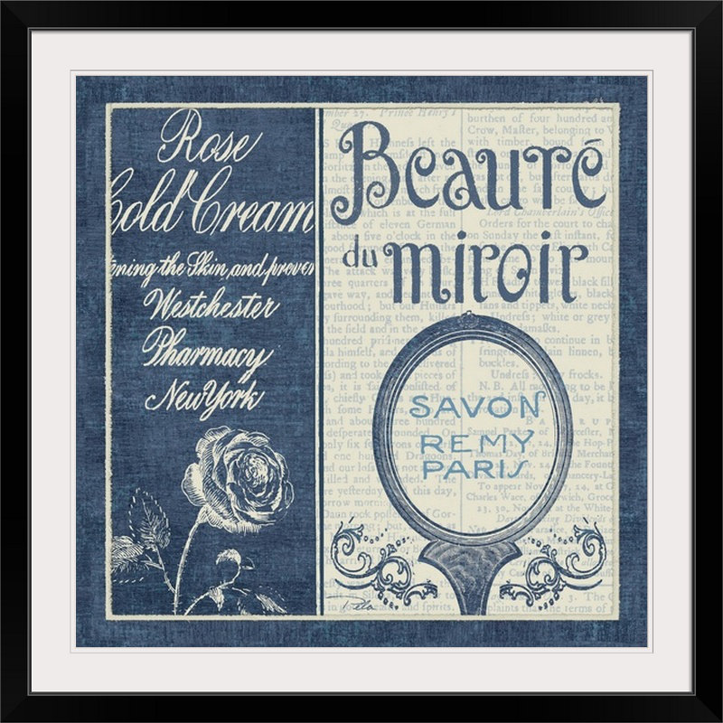 « square ii », impression Indulge Yourself, Cadre noir, H 38 po x l 38 po x P 1 po