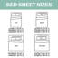 6 draps de lit en microfibre doux, infroissables et profonds-122740691-122740709