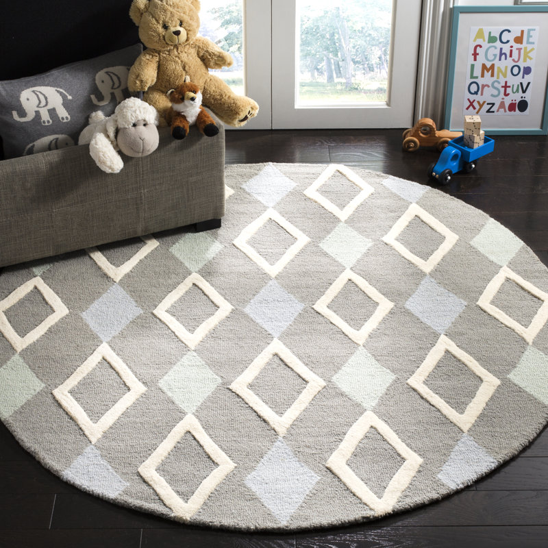 Krystyna Hand Tufted Wool Rug, Round 5'