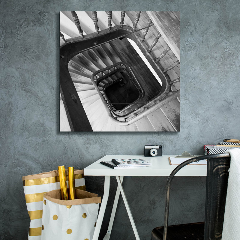 "Escalier en colimaçon n ° 8" par PhotoINC Studio, H 26 po x l 26 po x P 1,5 po