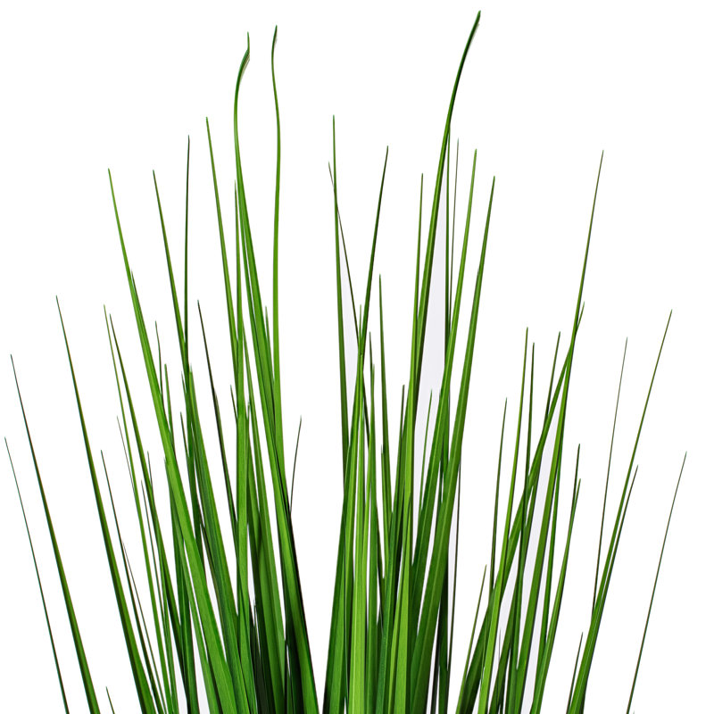 Herbe à feuillage artificiel en pot