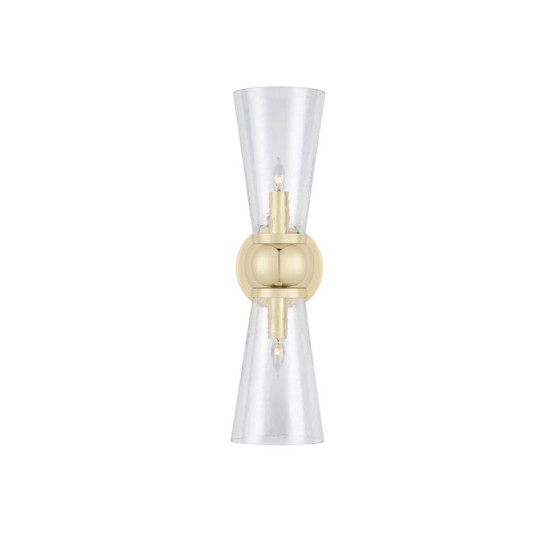 Byford 2 - Light Bath Sconce, Polished Brass