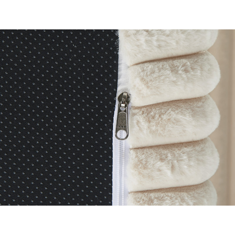 Flâneuse rembourrée, Velours côtelé beige