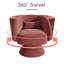 Fauteuil demi-tonneau pivotant rembourré (ensemble de 2)-142785854