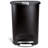 Simplehuman 50 Liter / 13 Gallon Semi-Round Kitchen Step Trash Can with Secure Slide Lock, Plastic-11266103